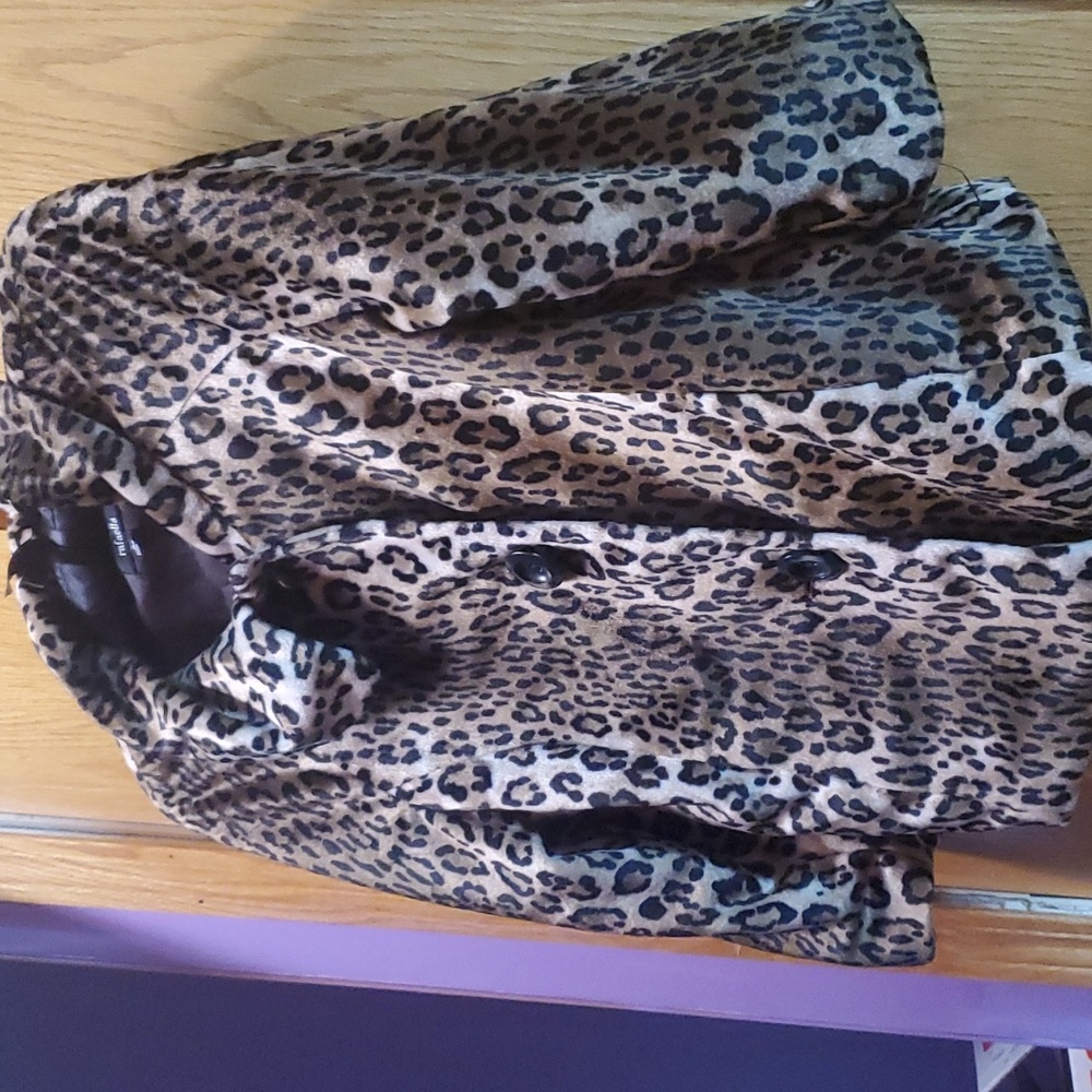 leopard jacket size M